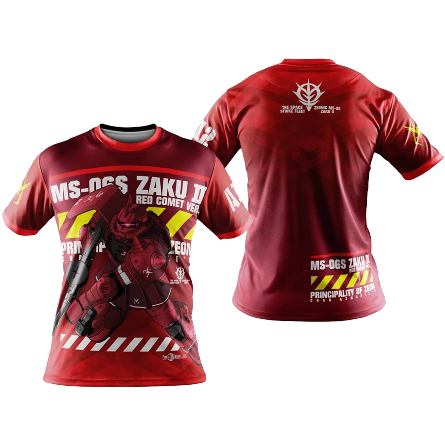 Model Kit Gundam Wing - Camiseta 3D de Secagem Rápida Bandai