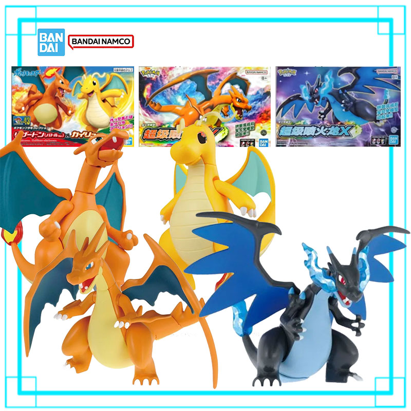 Model Kit Vs Action Figure - Bandai Pokémon Mega Charizard X Y