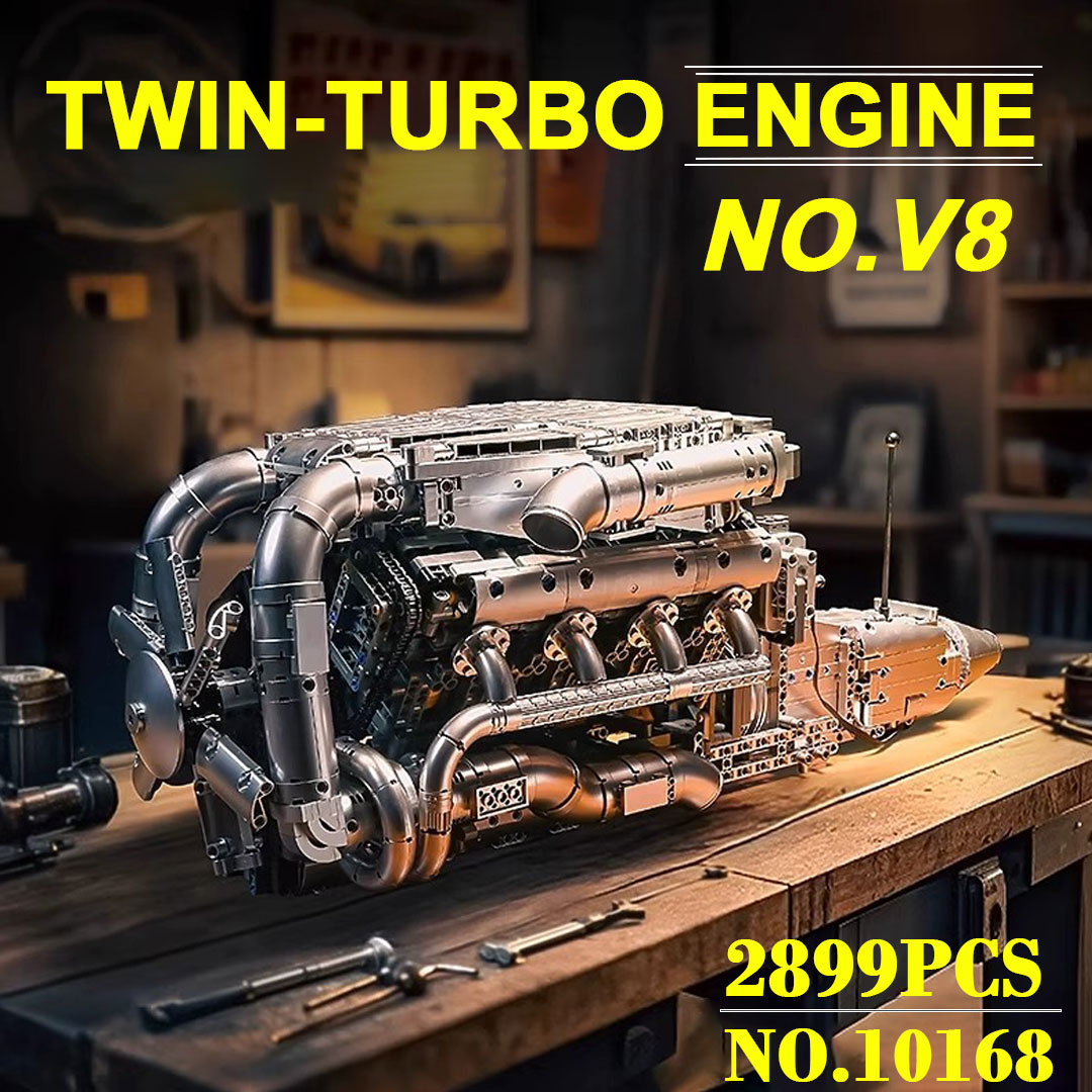 Model Kit V8 Engine - Molde king 10168 v8 kit de