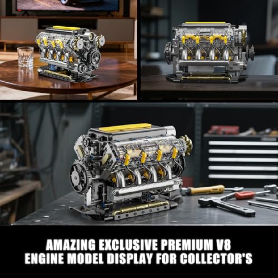 Kit de Modelo de Motor V8 Func - Model Kit V8 Engine avaliação e preço