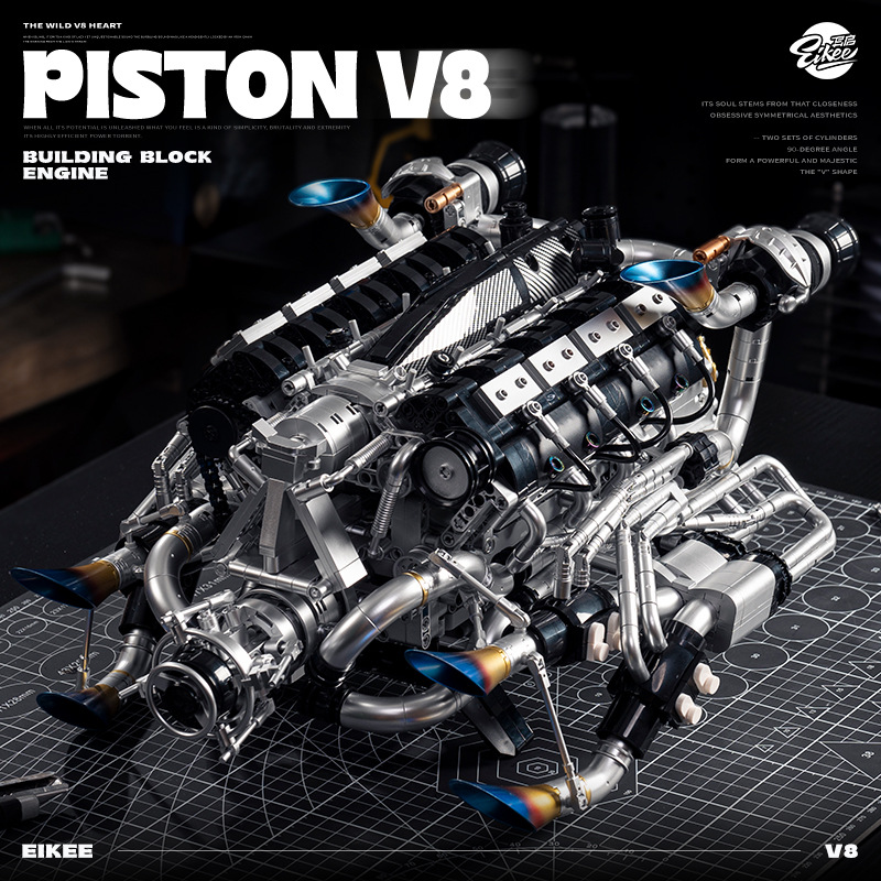 Kit de Blocos de Montagem de S - Model Kit V8 Engine avaliação e preço
