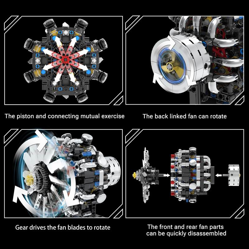 G8910 Motor V8 de Aviação 558  - Model Kit V8 Engine avaliação e preço