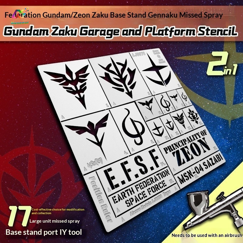 Molde de Estêncil para Aerogra - Model Kit Gundam Wing avaliação e preço