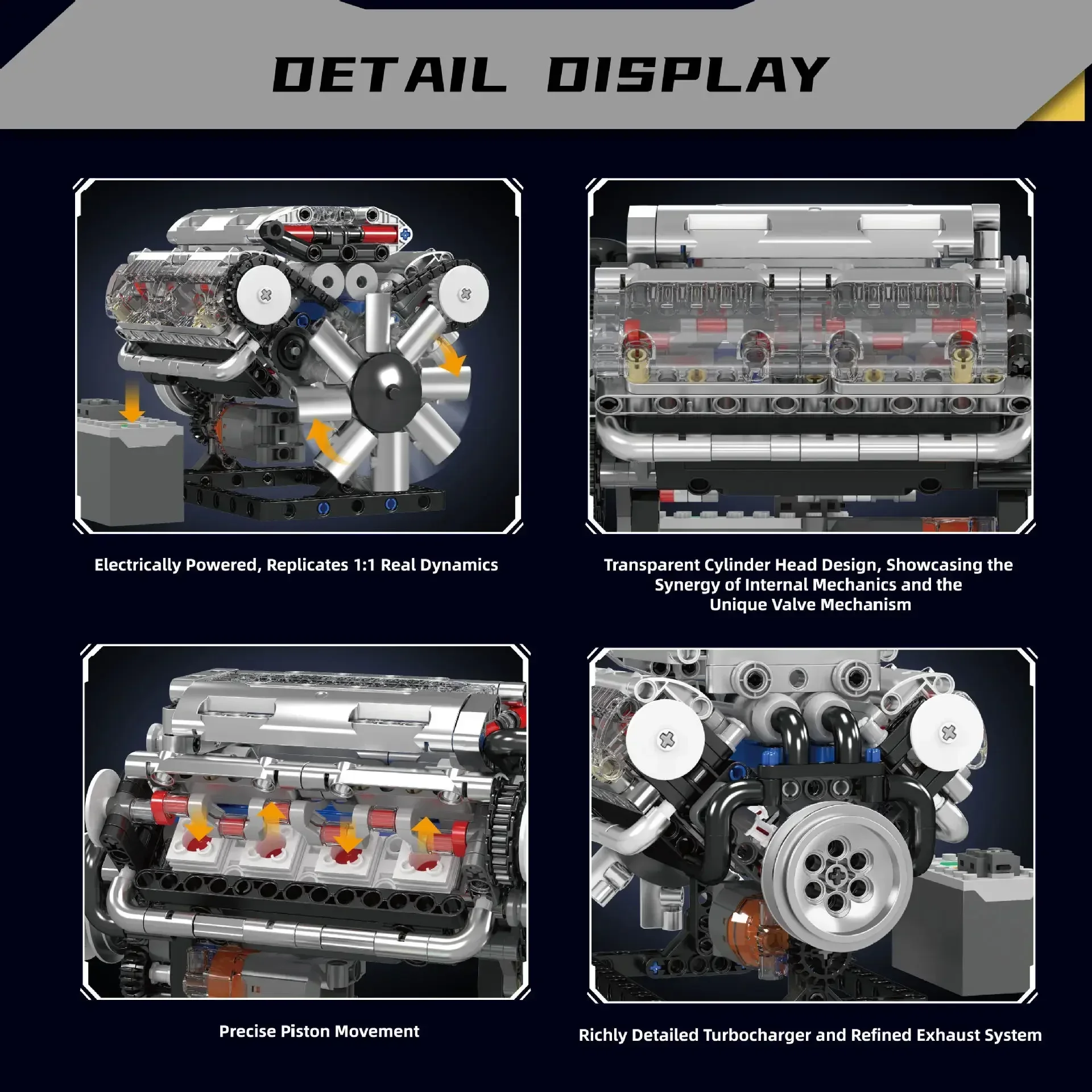 Molde rei v8 conjuntos de bloc - Model Kit V8 Engine avaliação e preço